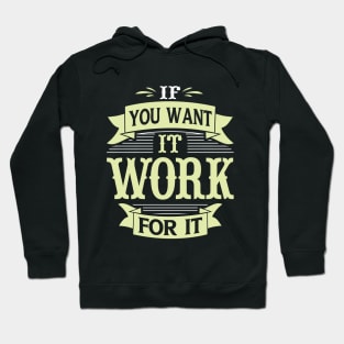 If you want it work, for it, quote Hoodie
